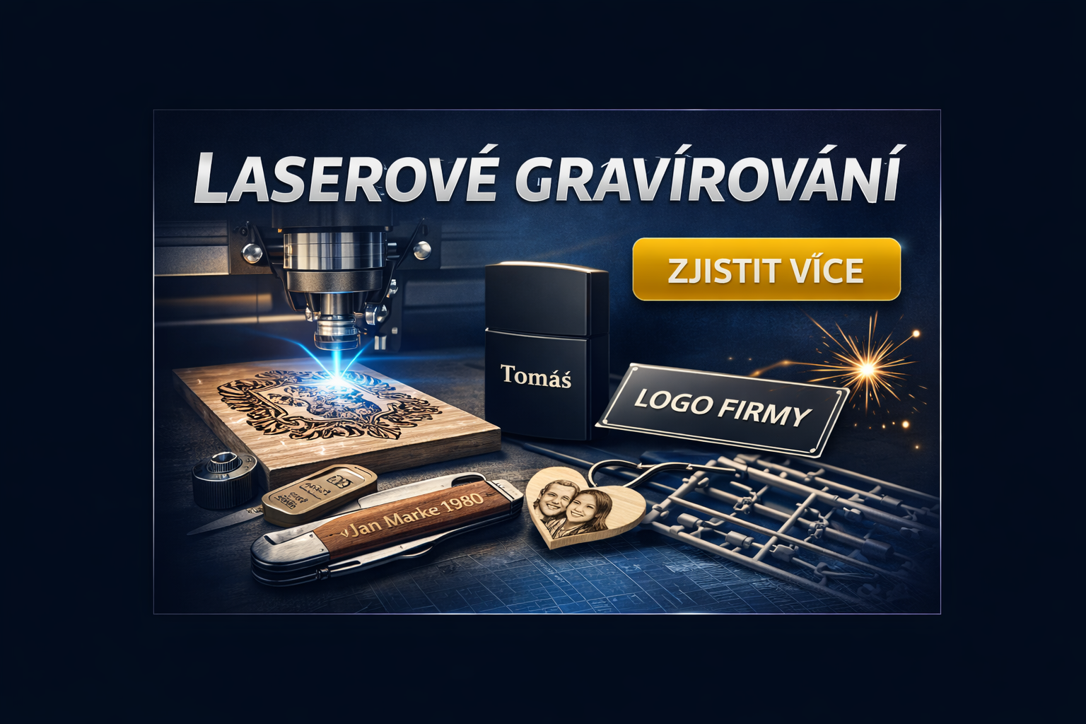 Laserové gravírování na míru